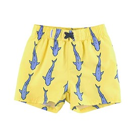 RUGGEDBUTTS Boys UPF50+ Sun Protection Animal Swim Trunks - Jawsome, 18-24m