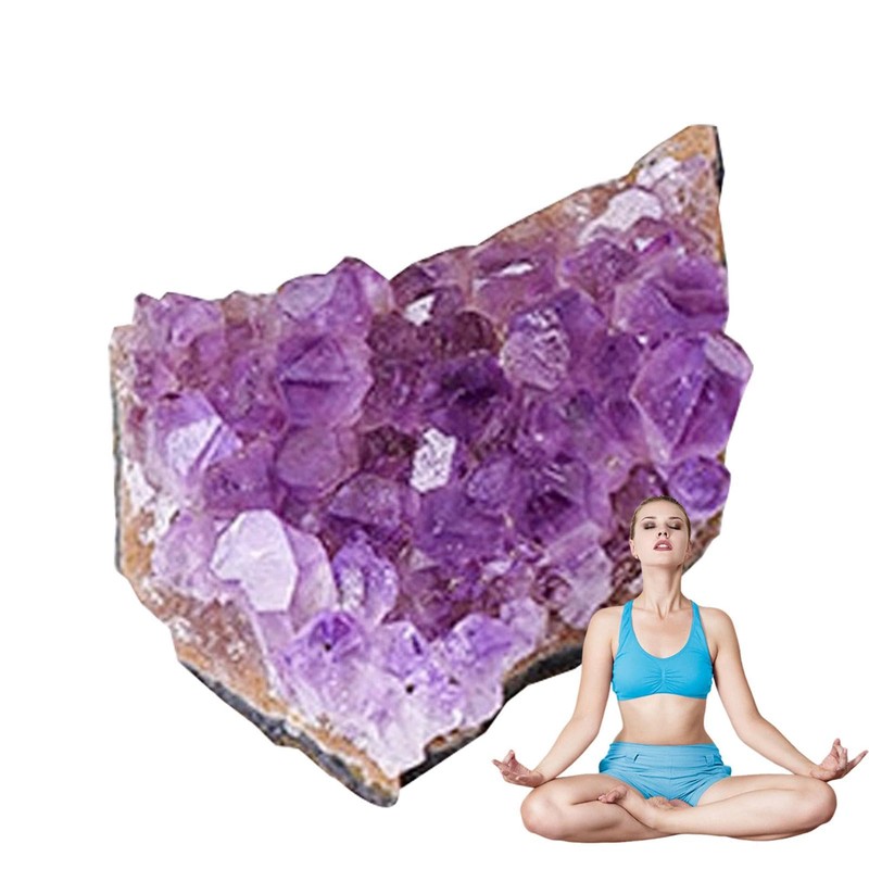 Amethyst Cluster Decor | Raw Amethyst Stones,Natural Amethyst Crystal Clusters,