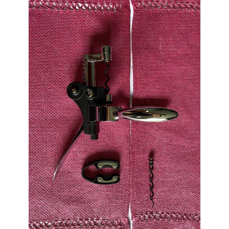Rabbit CORKSCREW,DE LUXE,RABBIT STYLE,3 PIECES:BOTTLE LEVER OPENER,FOIL CUTTER, 1 EXTRA