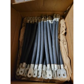 Flex A Prene 6 *Heavy Duty 4/0 Battery Cables For UPS, Golf Ct, Solar batt. or Jumpers 14in