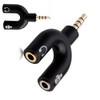 Mr. Gadget's Solutions 3.5mm Audio Headset Mic Y Splitter Cable