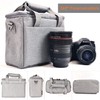 FOSOTO Waterproof SLR Camera Shoulder Bag, gray, shoulder bag