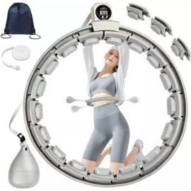 무소음 스마트 가중치 훌라후프 자동 카운트 복근 코어 운동 기구 뱃살 제거 홈트레이닝 다이어트 Noiseless Smart Weighted Hula Hoop Auto Count Core Exercise Equipment for Abdominal Fat Removal Home Training Diet