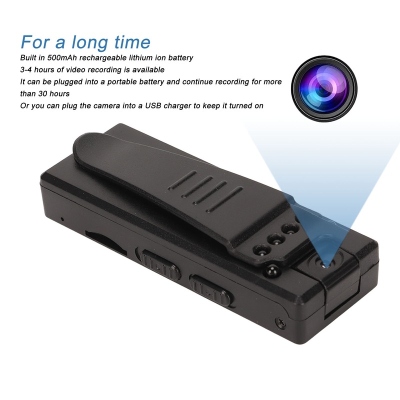 Body Camera Multifunction 1080P HD Mini Surveillance Camera with Back