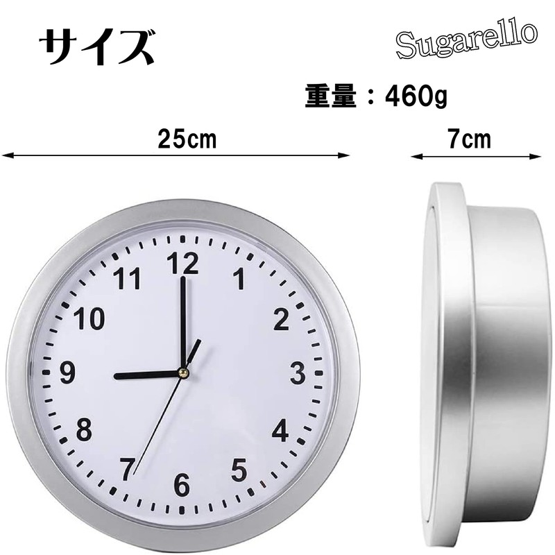 Sugarello Clock Safe, Wall Clock, Hidden Safe, Small Items, Hidden