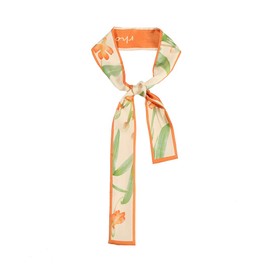 JERLA 100% Mulberry silk Scarf Bag scarf Head Hair Ribbon Handbag Handle wrap Tie Bundle Scarf Neckerchief Scarf for women