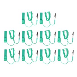 10Pcs Anti Static Wrist Strap PU Adjustable 1MΩ Resistor Long Anti Static Wristband
