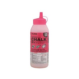 Tajima Micro Chalk - Fluorescent Pink 32 oz (907g) Ultra-Fine Snap-Line Chalk with Durable Bottle & Easy-Fill Nozzle - PLC2-FP900