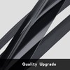 Puermto Side Window Wind Deflector, 2pcs Out-Channel Tape-On Dark Smoke