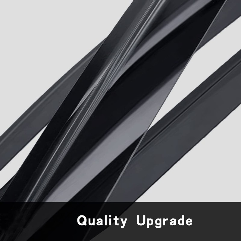 Puermto Side Window Wind Deflector, 2pcs Out-Channel Tape-On Dark Smoke