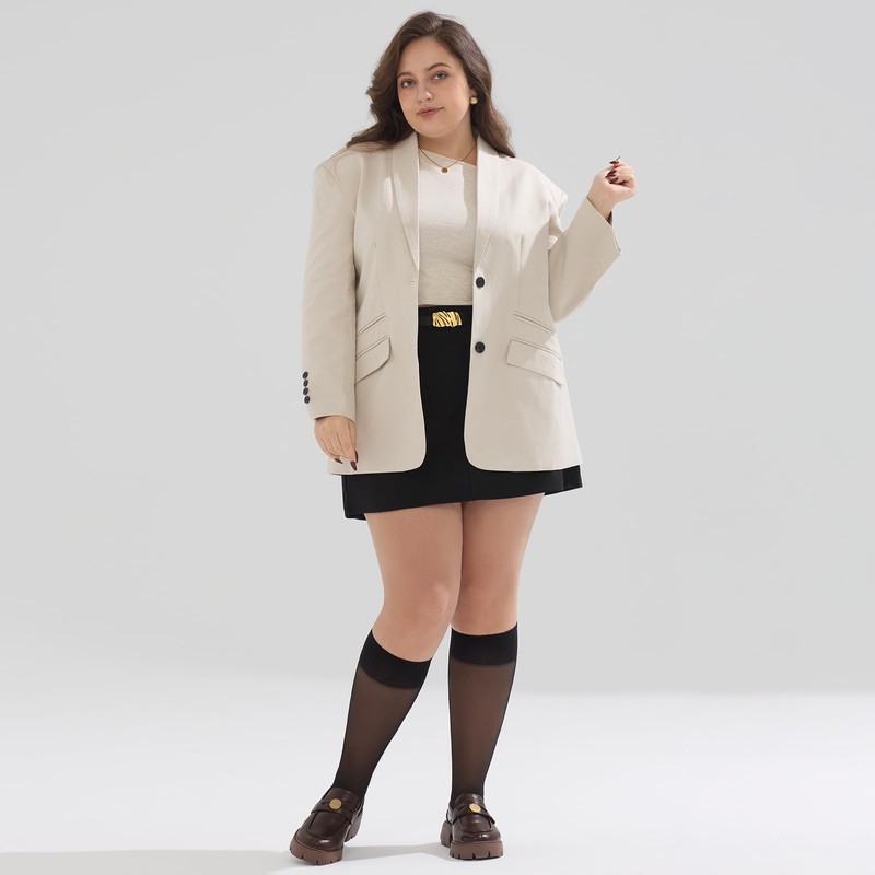 Yilanmy Plus Size Knee High Socks for Women Nylon Sheer