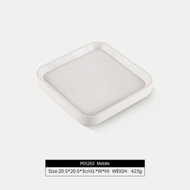 Yinbeini Jewelry Tray, Leather Trinket Tray,Luxury Necklace Organizer,Premium Jewelry Display For Vendors,White Watch Tray