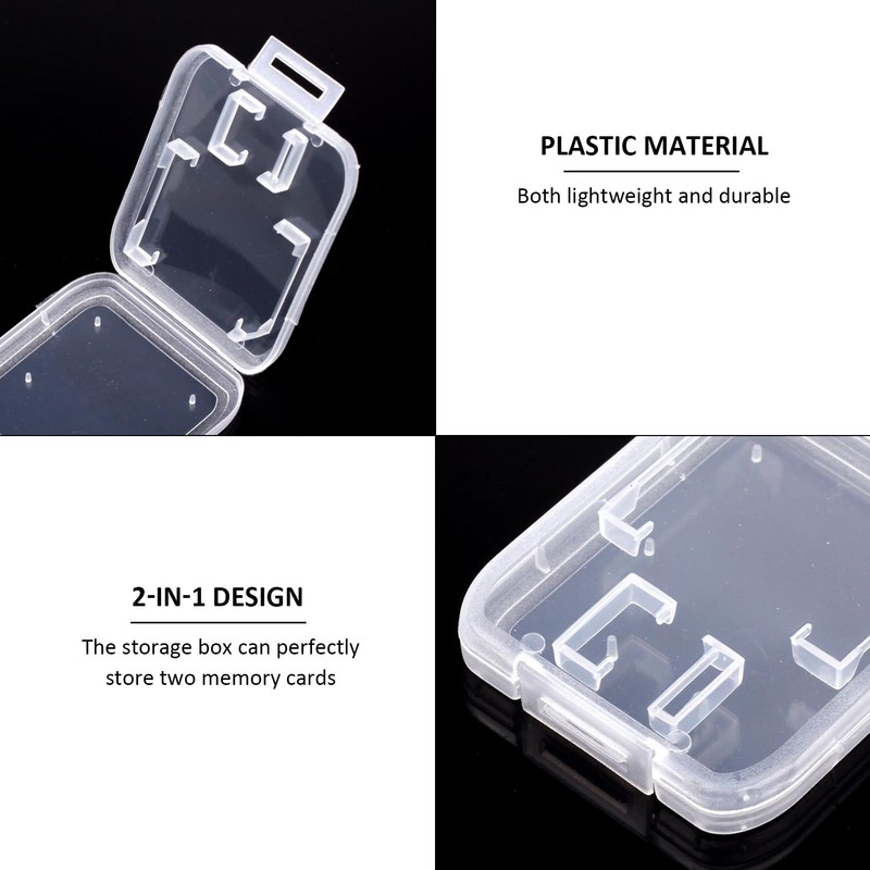 Pack of 9 SD Card Storage Box, Foldable SIM Card