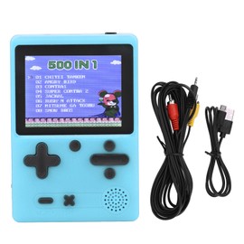 Handheld Game Console Rechargeable Portable Funny 3 Inch Color Screen Mini Retro Game Console for Children Blue