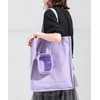 Honeys 2681218746 Plush Pouch, Transparent Storage, Clear, Strap, Back Pocket,