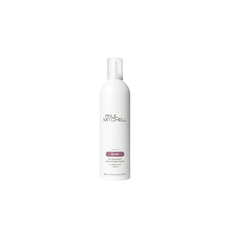 Paul Mitchell Extra-Body Sculpting Foam, Espuma Moldeadora Extra-Volumen, Engrosa +