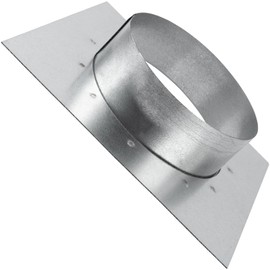 Vent Systems 4" Inch Duct Connector Flange with Square Spigot Wall Plate – Dryer Vent Adapter and Mounting Plate – Ideal for Seamless HVAC Ductwork Connections, Exhaust Fans, and Airflow Management