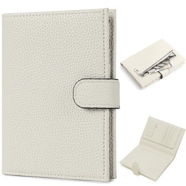 Shanado Passport Case, Leather, Bifold Wallet, Coin Purse, Anti-Skimming, Passport Cover, Multi-functional Storage Pocket, Passport, Card Case, Passport Holder, Ultra Lightweight, Overseas Business