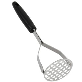 Rocky Mountain Goods Hand Masher 10.25” - Heavy Duty Stainless Steel Kitchen Masher For Baby Food, Potatoes, Guacamole, Avocado, Beans - Small Holes For Quicker Smashing - Dishwasher Safe