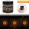 Lumoza 2 PCS Solar Fence Lights Outdoor, Metal Solar Powered