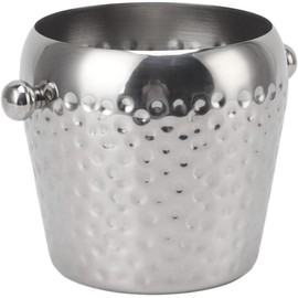 Cubo de Hielo de Vino, Cubo de Hielo de Acero Inoxidable, 1L Enfriador de Vino con Mini Bar Aislado Cubo Enfriador de Vino Enfriador de Bebidas para Bar, Cafetería, Restaurante (Astilla)