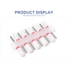 Rolabling 10Pcs Ceramic Nail Drill Bits Set Barrel Shape for
