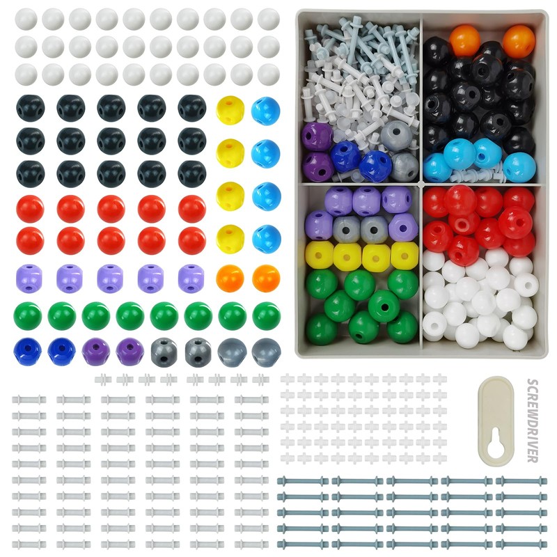 EVOTECH SCIENTIFIC Scientific Chemistry Molecular Model Kit (240 Pieces), Organic