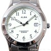 Seiko AQGK473 Men's Wristwatch, Alba, Standard Quartz, Silver, Silver, Bracelet
