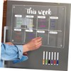 GRIRIW 1 Set Acrylic Dry Erase Board Magnetic Reminder Dry