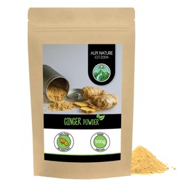 Ginger Powder (500g, 1.1lb), Ground Ginger, 100% All-Natural, Gently Dried and Ground, No additives, Ginger Root