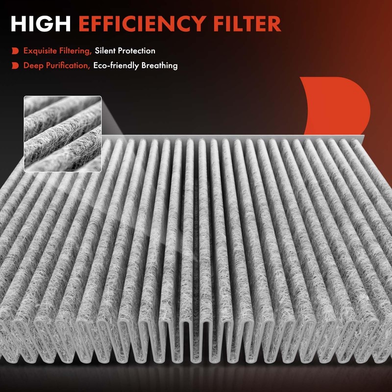 A-Premium 2-PC Cabin Air Filter with Activated Carbon Compatible with