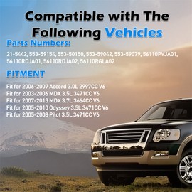 Unbranded Aluminum Power Steering Pump For 2003-2013 Acura MDX Honda Odyssey Honda Pilot