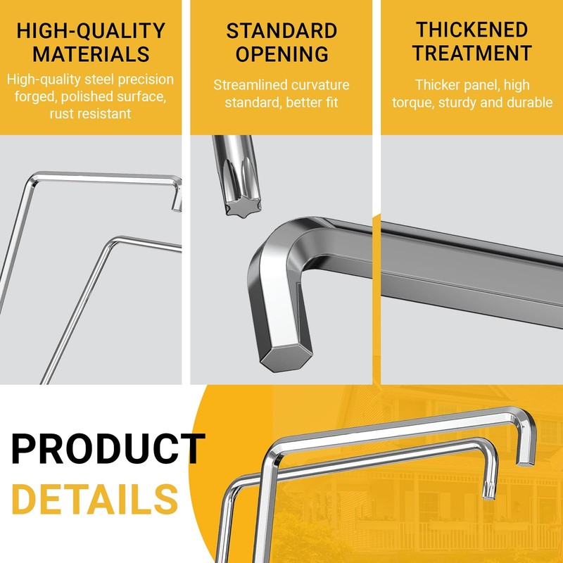 2 Piece Window Adjustment Tool Set, Curved Hexagonal 4 mm