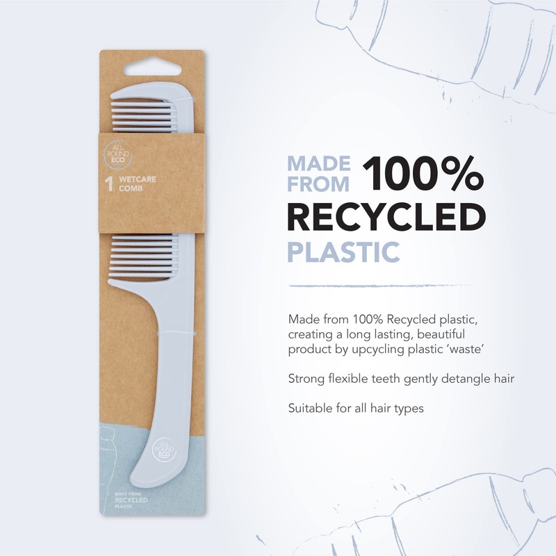 All Round Eco, Wet Detangling Comb 100% Recycled Plastic