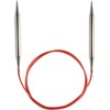 ChiaoGoo Circular Knitting Needle, Silver, Red, One Size