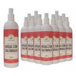 Productos Mart Mexico Tónico Facial De Rosas Con Caléndula (500ml) 12 Pack Momento De Aplicación Día/noche Tipo De Piel Todo Tipo De Piel