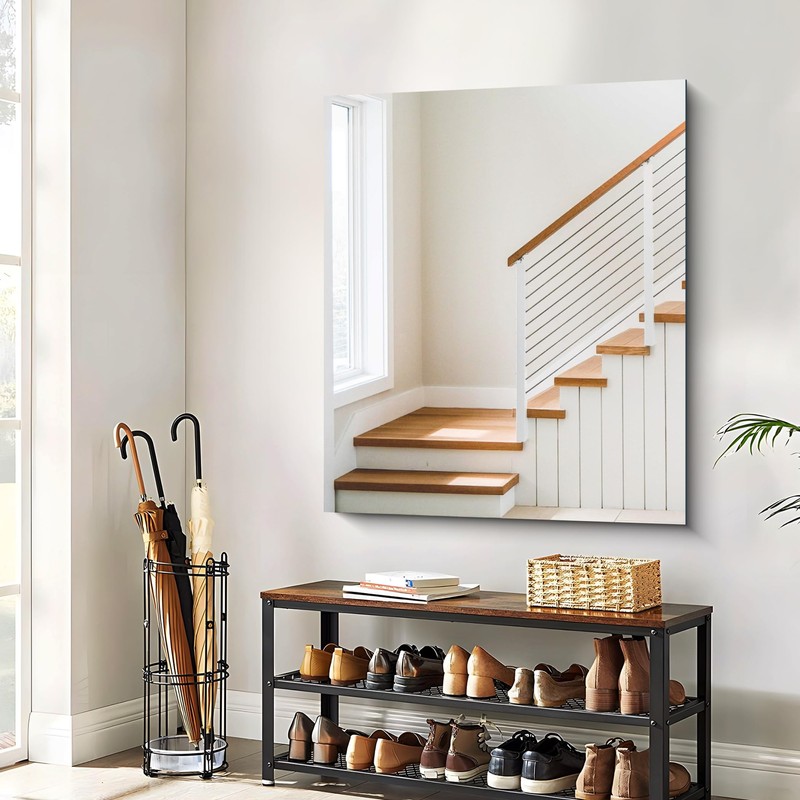 CILIBER Frameless Mirror, 36x40 inch Bathroom Mirrors for Over Sink,