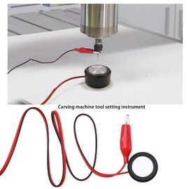 ECSiNG 2PCS CNC Touch Plate Z-Axis Router Tool Compatible with Mach3 Setting Probe Milling CNC Engraving Machine Probe Block Router Probe Milling Tool