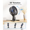 AaoLin USB Desk Fan, Small Fans with CVT Variable Speeds,