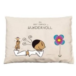 Goebel Organic Swiss Pine Cushion 25 x 18 x 3 cm "Du bist einfach wunderbar"