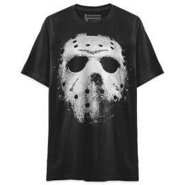 Jason Mask Vorhees Friday 13 Unisex Classic T-Shirt (Black, 4X-Large)