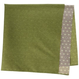 三陽商事 風呂敷 さざら織 両面ふろしき 緑×フジ 48×48cm 中巾 34011