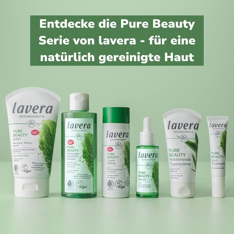 lavera Pure Beauty Mattifying Day Cream - Reduces Redness &