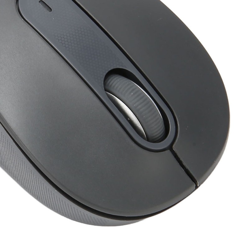 Wireless Mouse Black BT Or USB Receiver Silent Click Adjustable