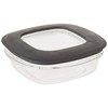 Rubbermaid Premier Food Storage Container, 3 Cup, Grey (4 Pack)