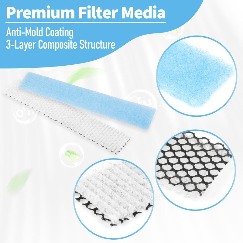 4 Pack Mini Split Air Filter Replacement for Fujitsu General