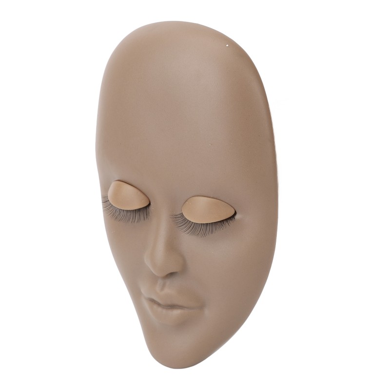 Lash Mannequin Head Reusable Soft Rubber 3D Effects Replaced Eyelids