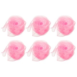 PATIKIL Dance Scarves, 6 Pcs Square Juggling Scarves 28 by 28 Inches for Play Magic Music Activity Juggling Dressing, Pink