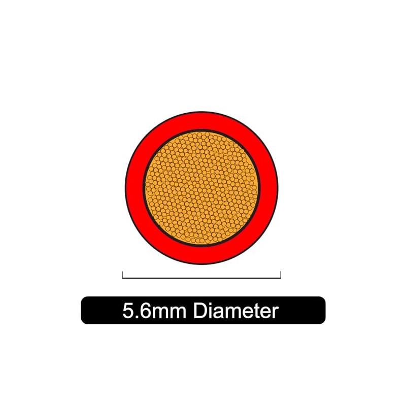 70 AMP Rated 10mm² 8 AWG Single Core Stranded Copper