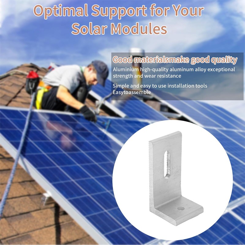 L Foot Solar Mount,Aluminum Alloy Photovoltaic Solar Panel Mounting L
